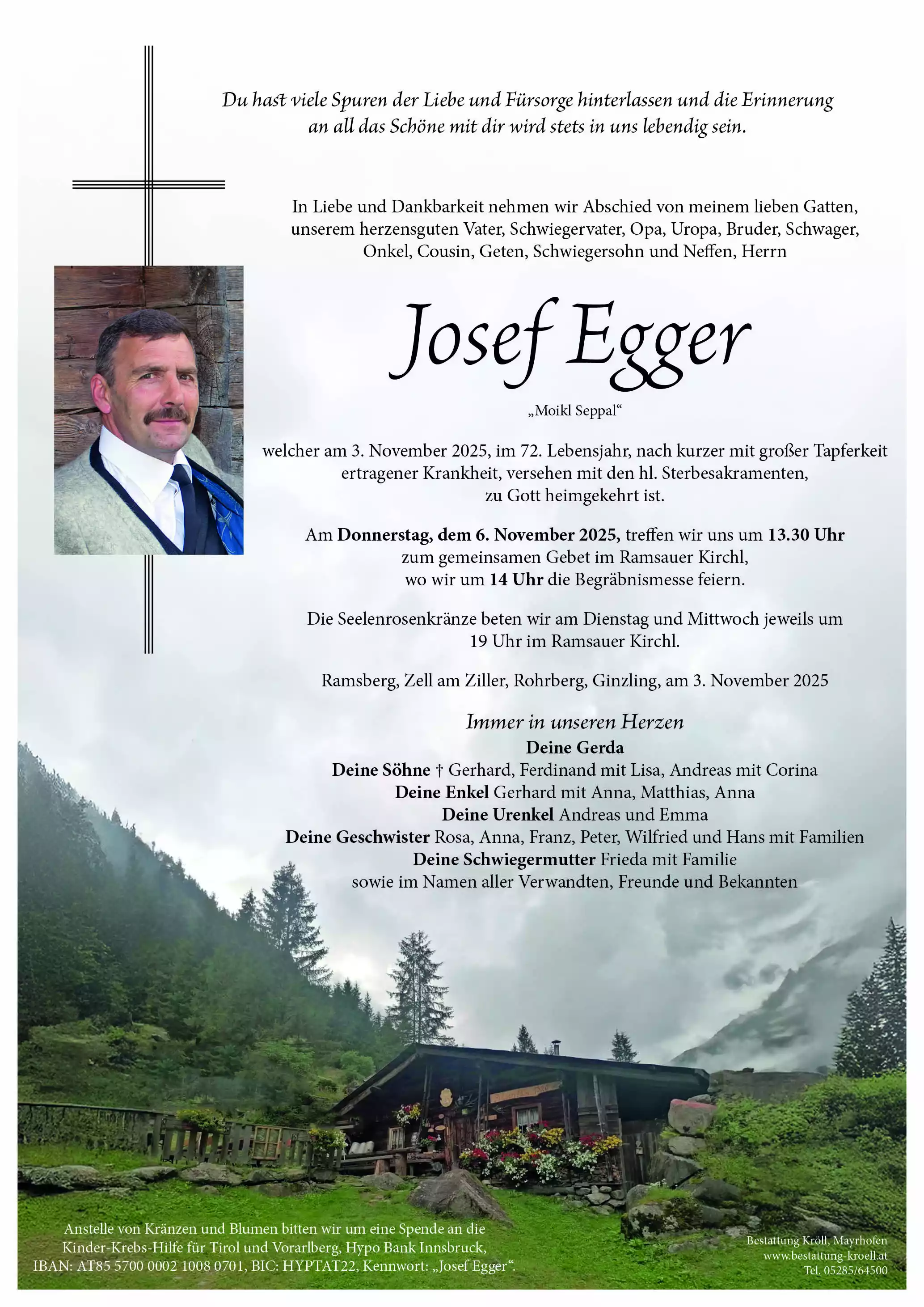 Parte von Josef Egger